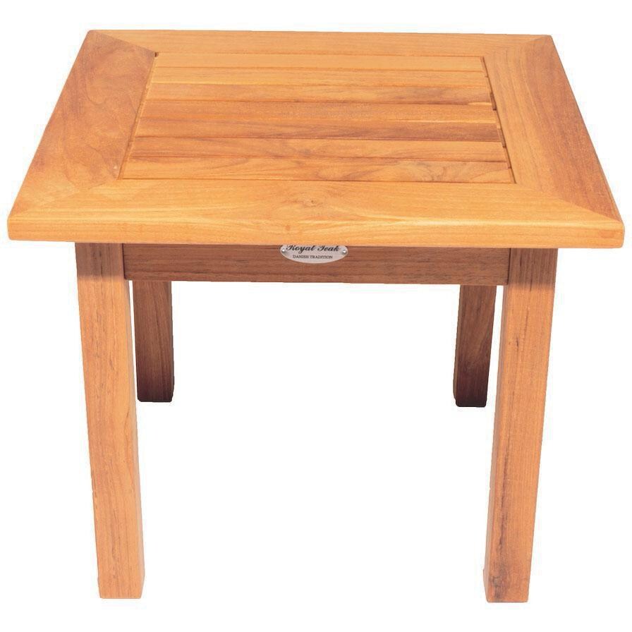 Royal Teak Collection Miami Square Teak Patio End Table thumbnail