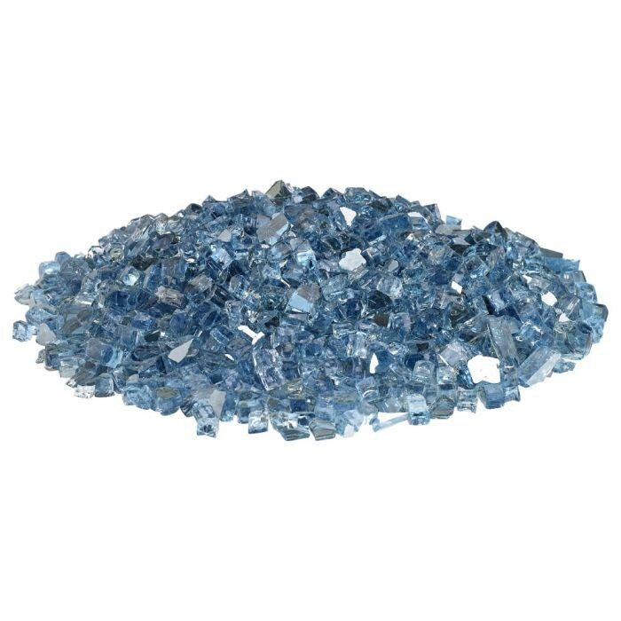 BBQGuys Signature AFF-PABLRF-10 1/4-Inch Pacific Blue Reflective Fire Glass - Glass Pile thumbnail