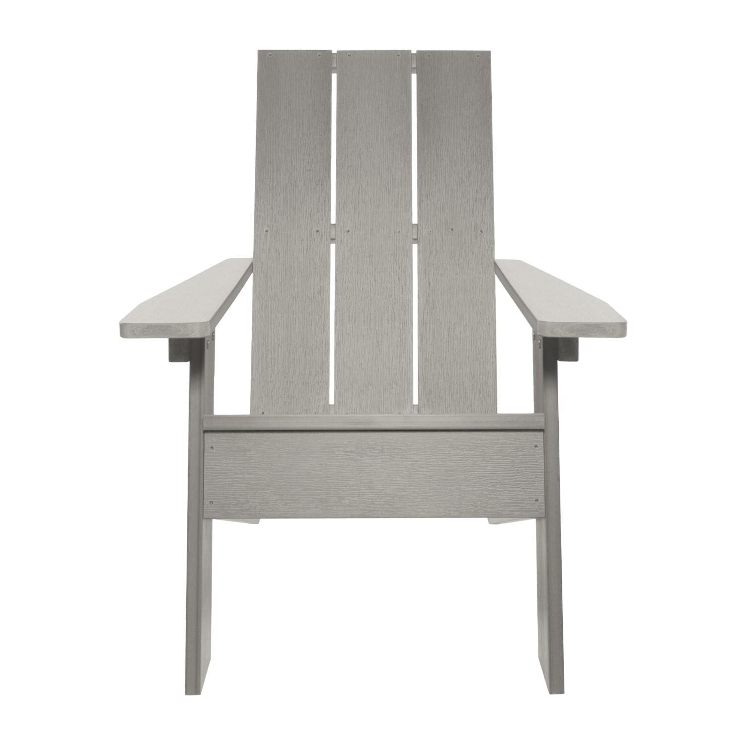 Lakeview Classical Cove Modern Adirondack Chair - Harbor Gray - Front thumbnail