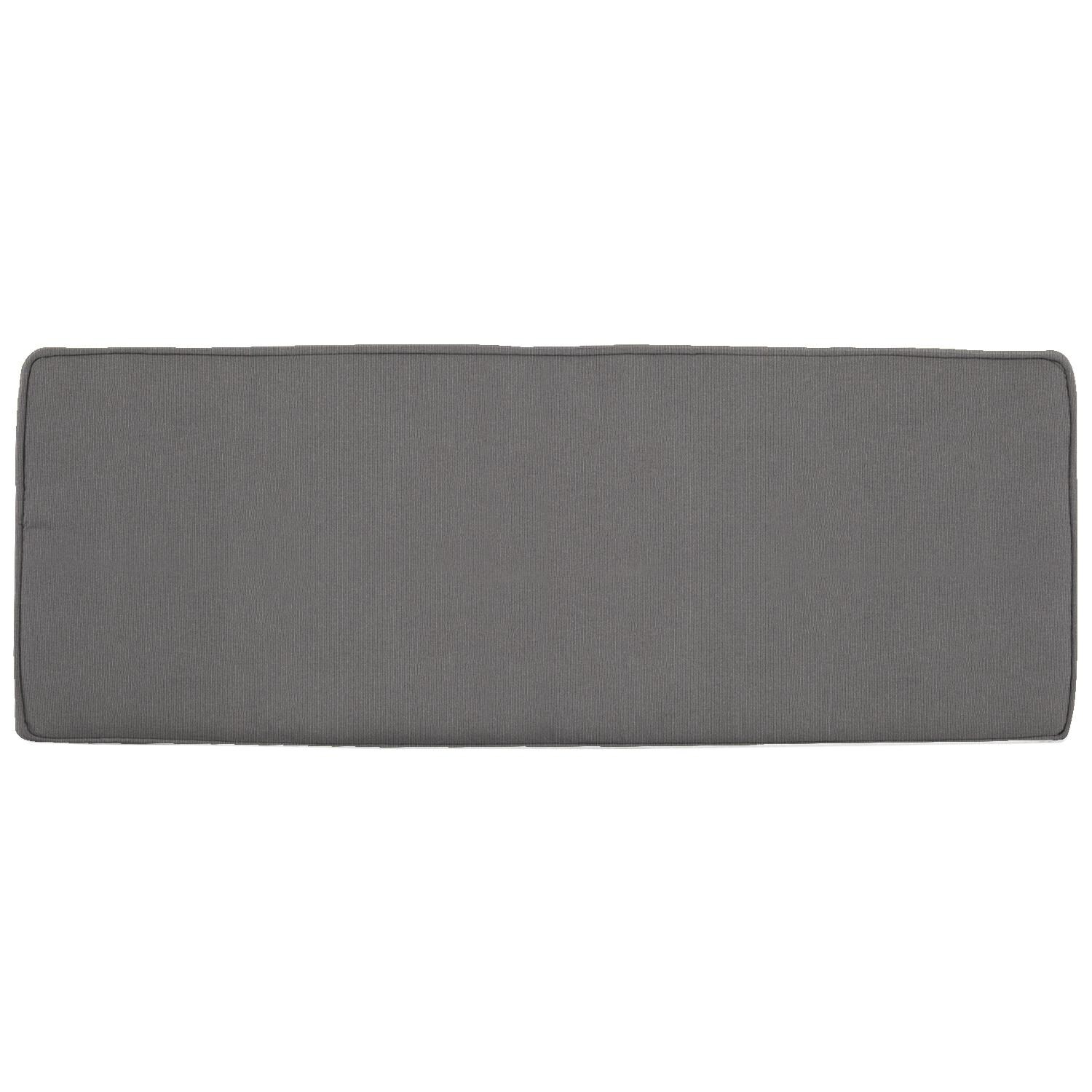 Sunbrella Canvas Charcoal Medium Outdoor Replacement Bench Cushion W/ Piping By UltimatePatio.com thumbnail