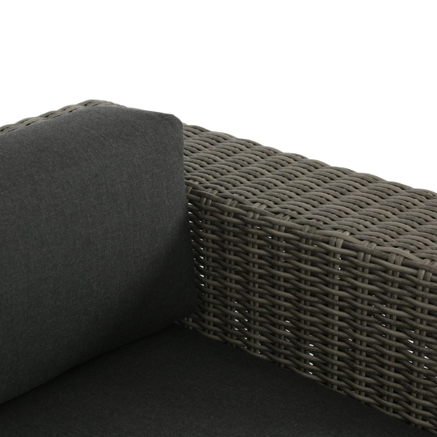 Sunset West - 1802-21-48085 - Emerald II Resin Wicker Patio Club Chair W/ Sunbrella Spectrum Carbon Cushions - Detail thumbnail