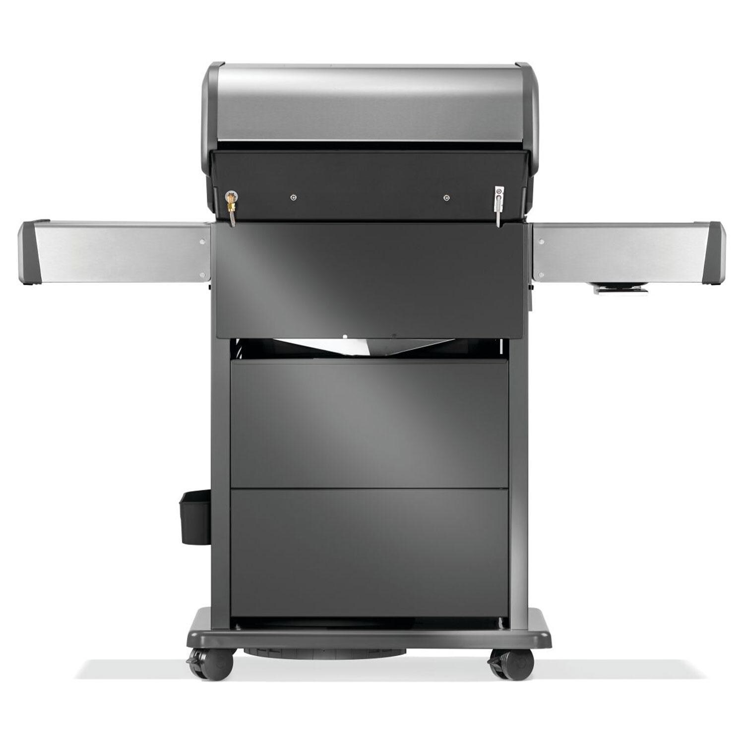 Napoleon RPS425RSIBPSS-2 Rogue PRO-S 425 Natural Gas Grill w/ Infrared Side & Rear Burners - Stainless Steel- Rear View - White Background thumbnail