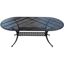 84 X 42 Inch Cast Aluminum Oval Patio Dining Table By Lakeview Outdoor Designs