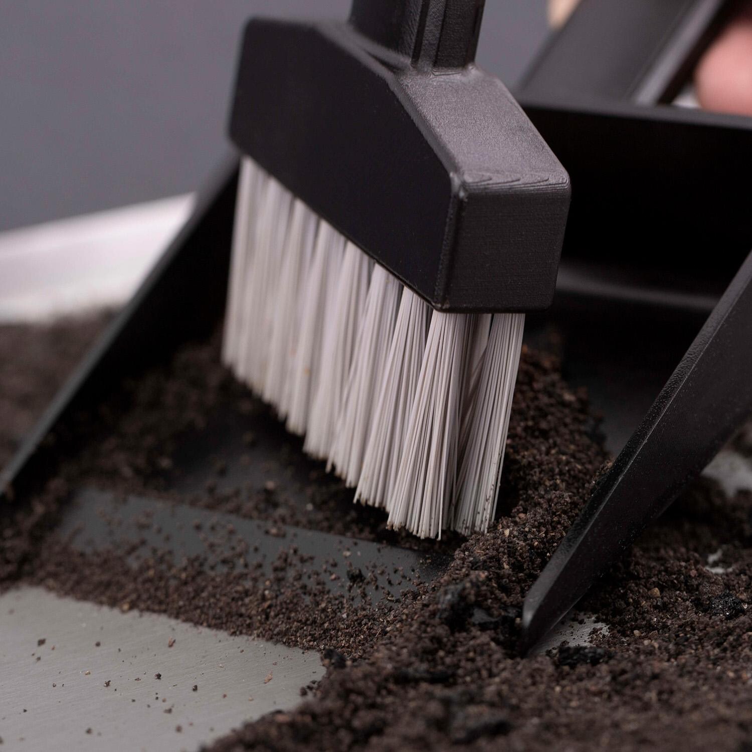 GrillPro Pellet Cleaning Kit - 39600 - Brushing into Pan - Lifestyle thumbnail