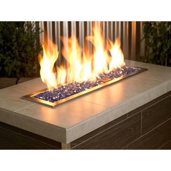 BBQGuys Signature AFF-COBLRF-10 1/4-Inch Cobalt Blue Reflective Fire Glass - Lifestyle thumbnail