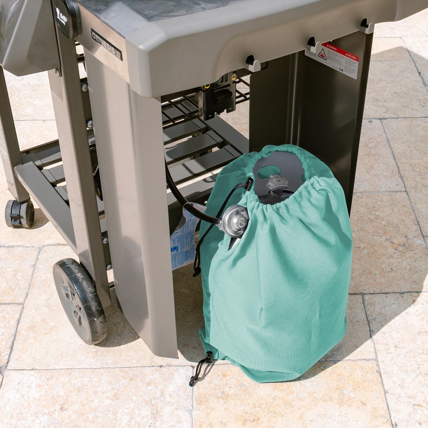 Signature Series Propane Tank Cover by BBQGuys - Lifestyle thumbnail