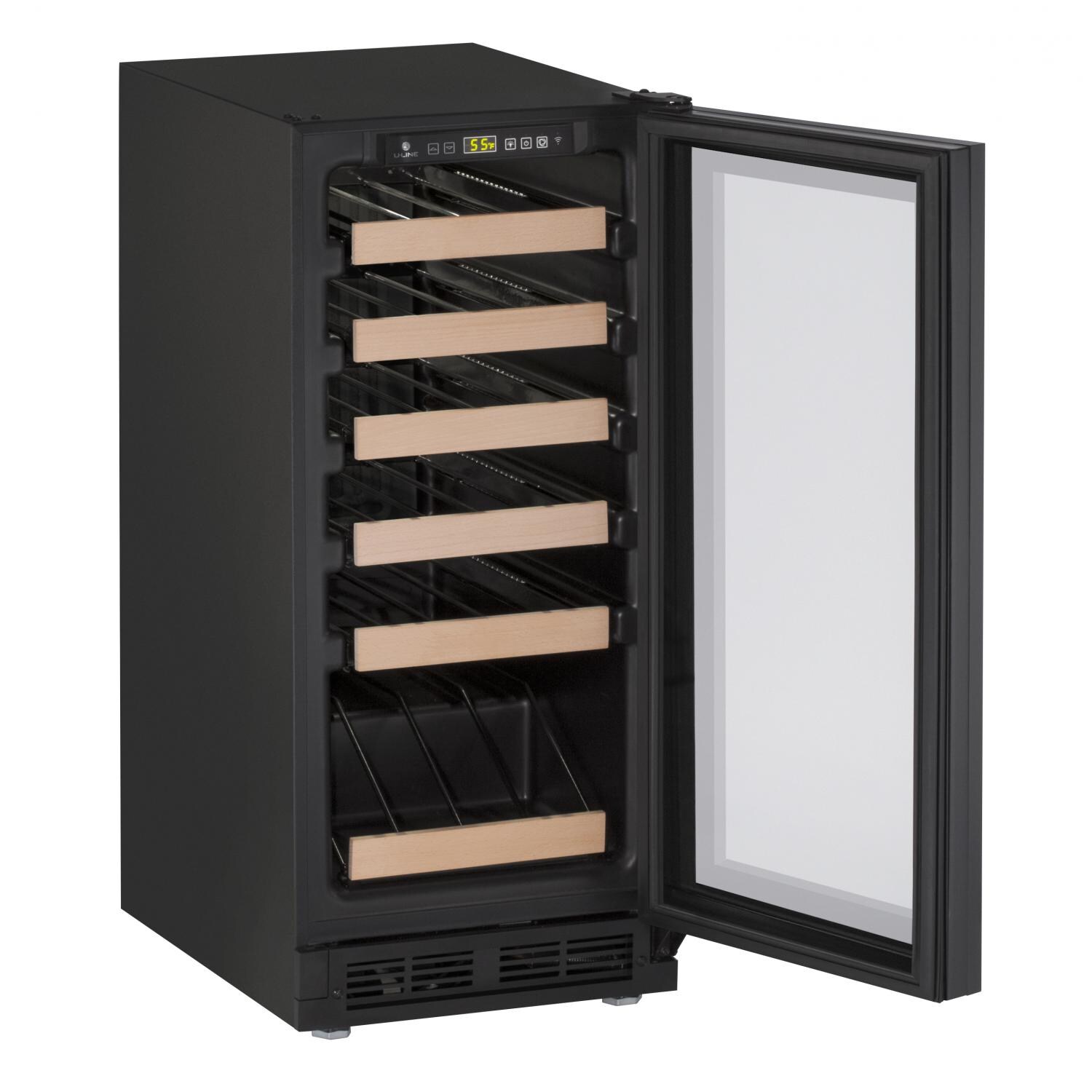 U-Line 1000 Series 15-Inch 24 Bottle Wine Captain - Panel Ready - Open View thumbnail