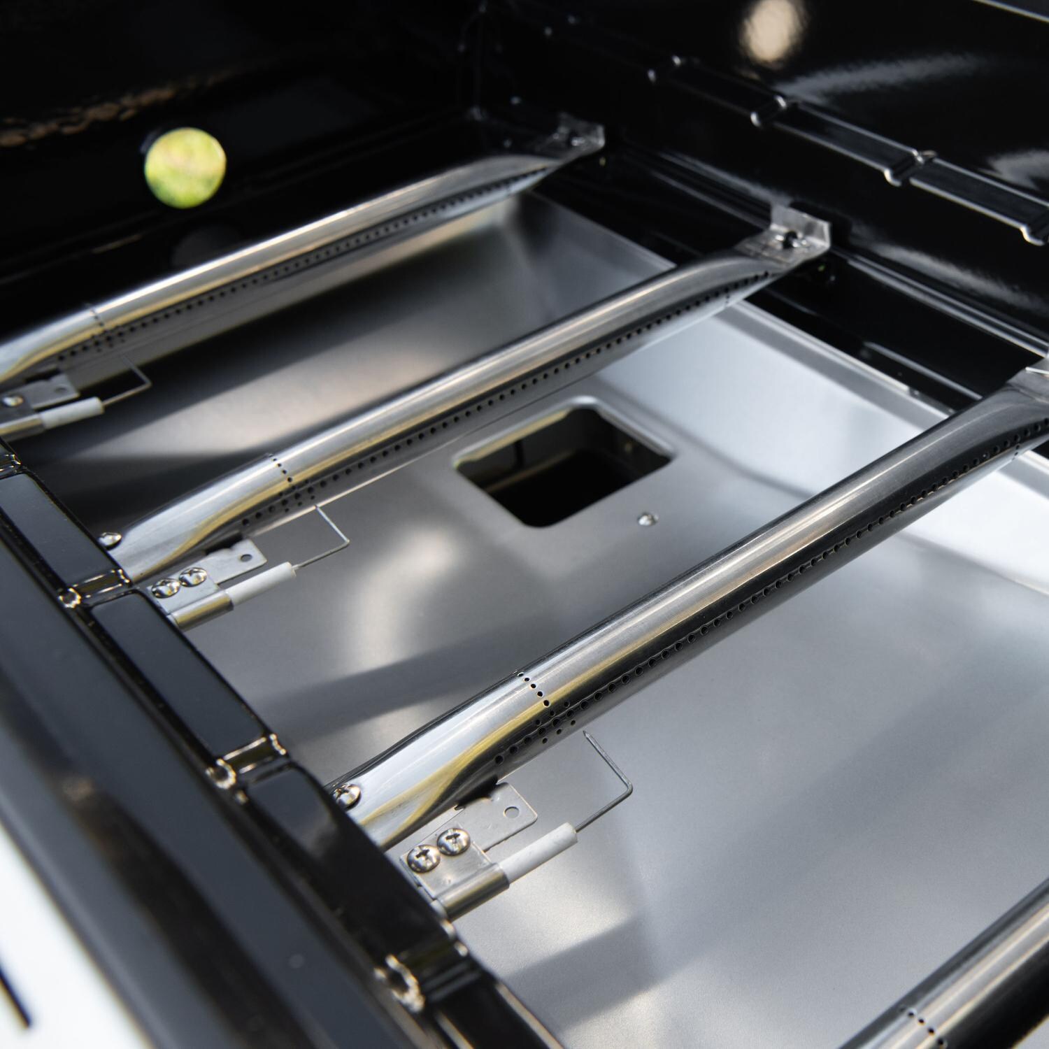 Nexgrill - 720-0958AE - Deluxe 27-Inch Propane Gas Grill On Cart With Infrared Side Burner - Stainless Steel Tube Burners thumbnail