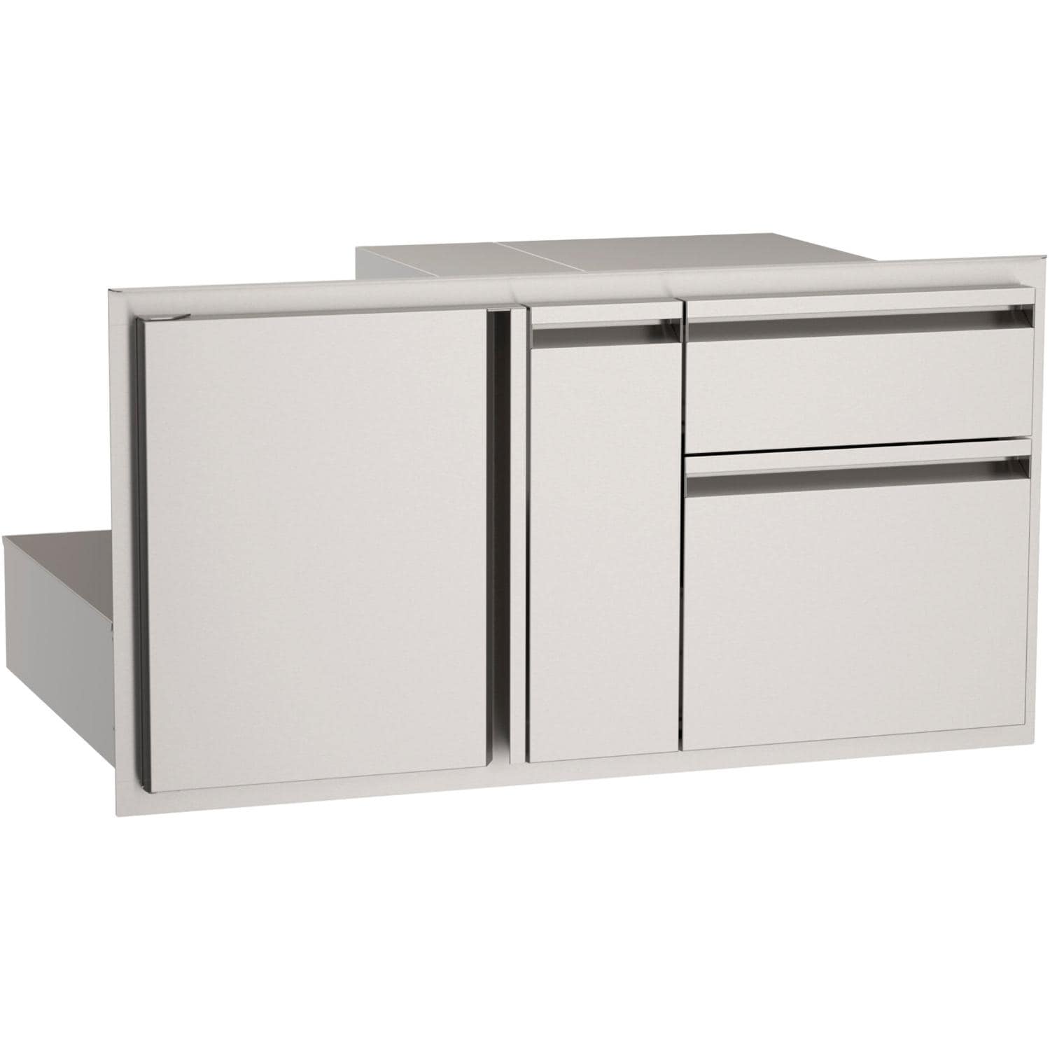 American Outdoor Grill AOG36ADP 36.5-in Door w/ Double Drawer & Platter Storage - Door & Drawer Combo - White Background thumbnail