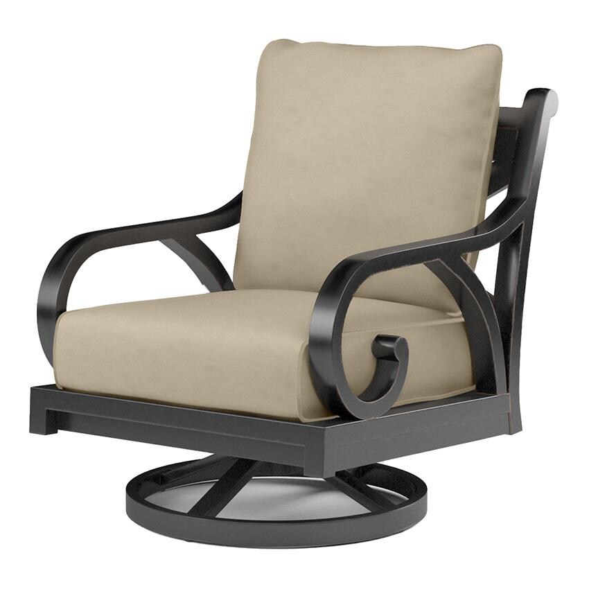 Monterey Swivel Rocker in Copper/Linen Stone w/ Selt Welt by Sunset West - White Background thumbnail
