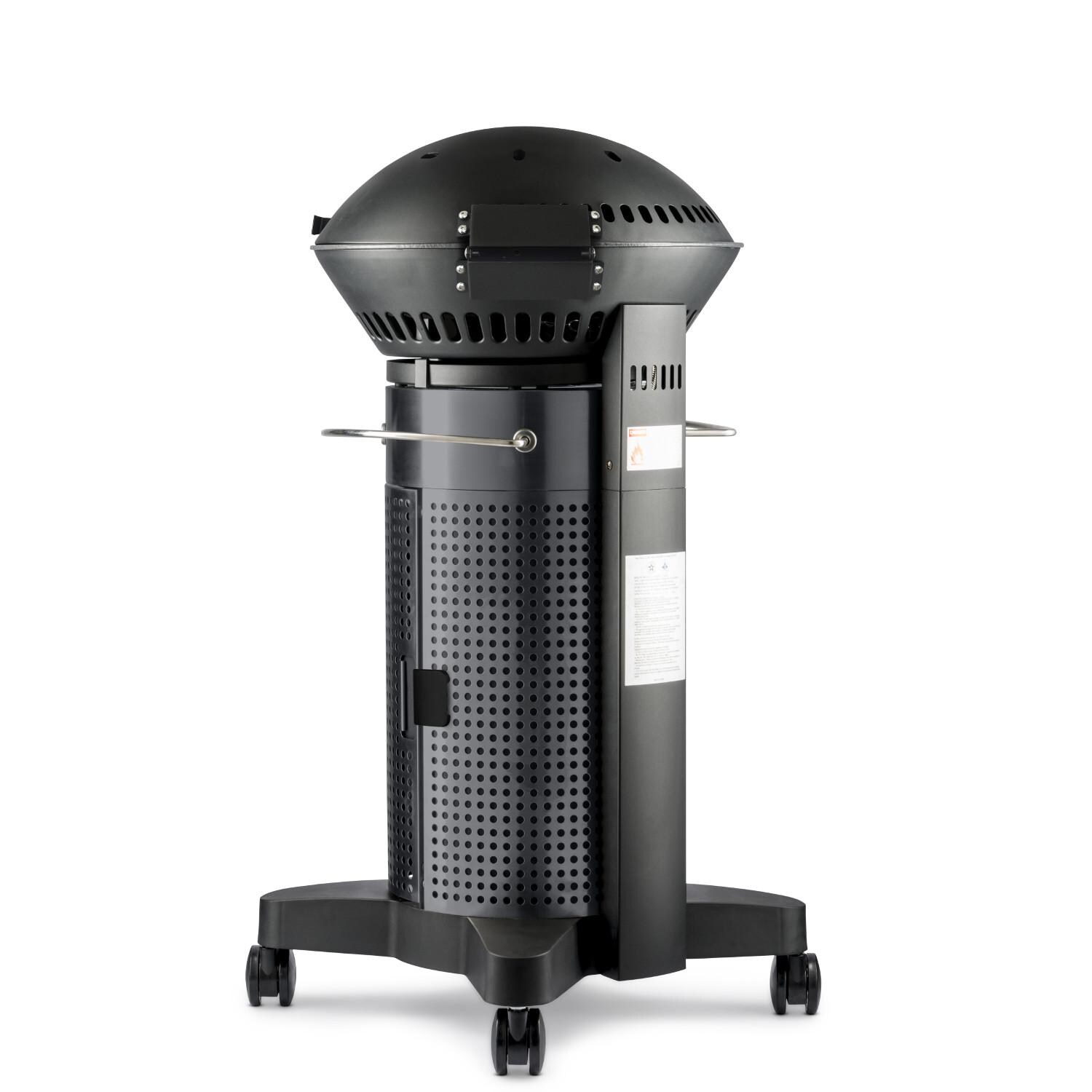 Fuego F21C-H Element 21-Inch Freestanding Propane Gas Grill - Carbon Steel - Back Right Angle thumbnail