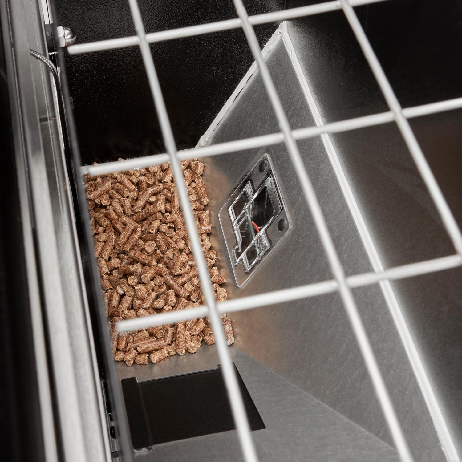 Weber 23611501 SmokeFire EPX6 STEALTH Edition 36-Inch Wi-Fi Enabled Wood Fired Pellet Grill - Fuel Gauge Sensor Detail thumbnail