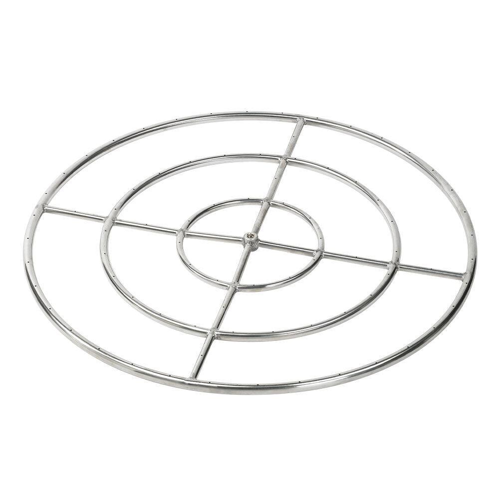 BBQGuys Signature SS-FR-36-LP 36-Inch Stainless Steel Triple-Ring Propane Gas Burner W/ 3/4-Inch Inlet thumbnail