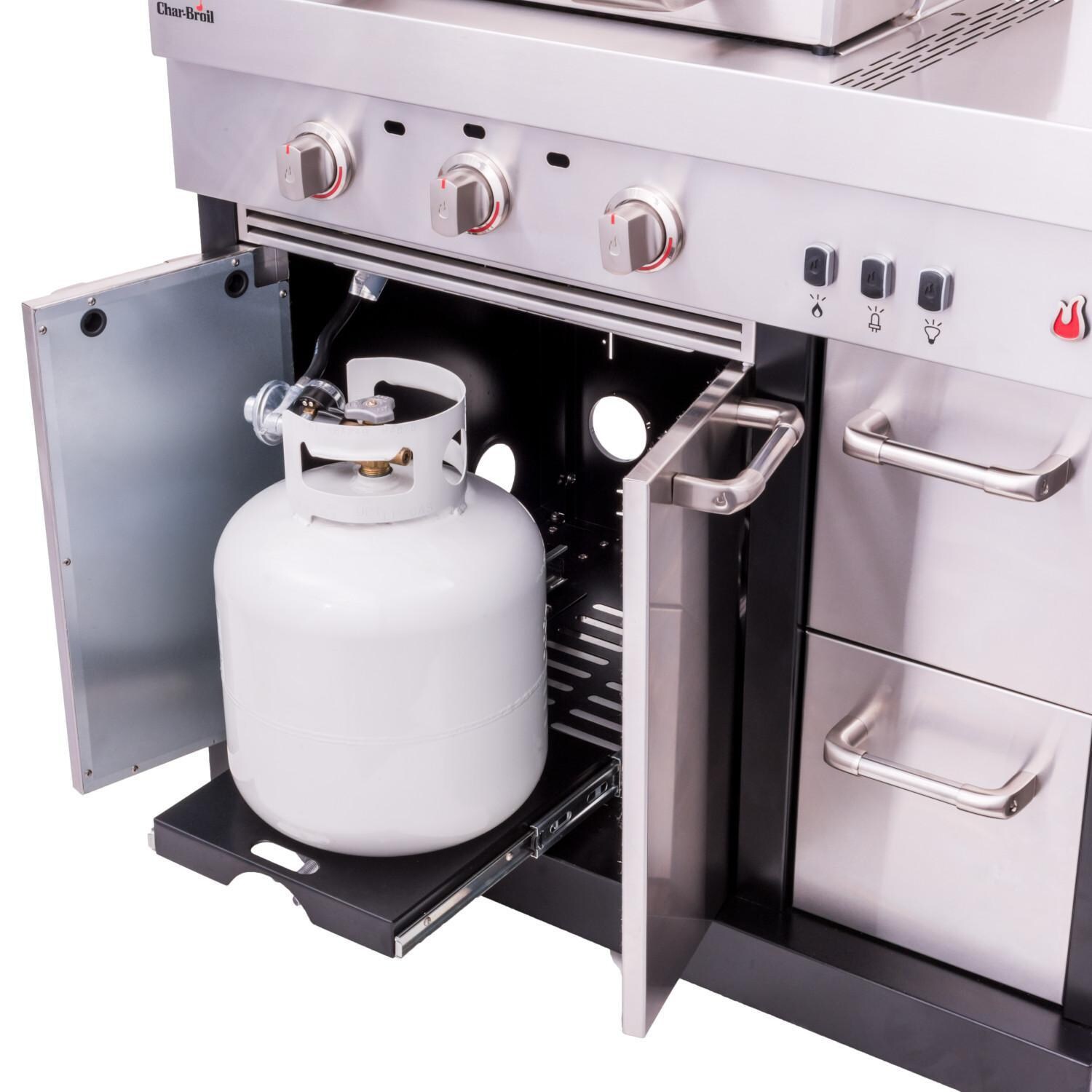 Charbroil 463246018 Medallion Series Modular Outdoor Kitchen Amplifire 3-Burner Gas Grill - Propane Tank Storage thumbnail