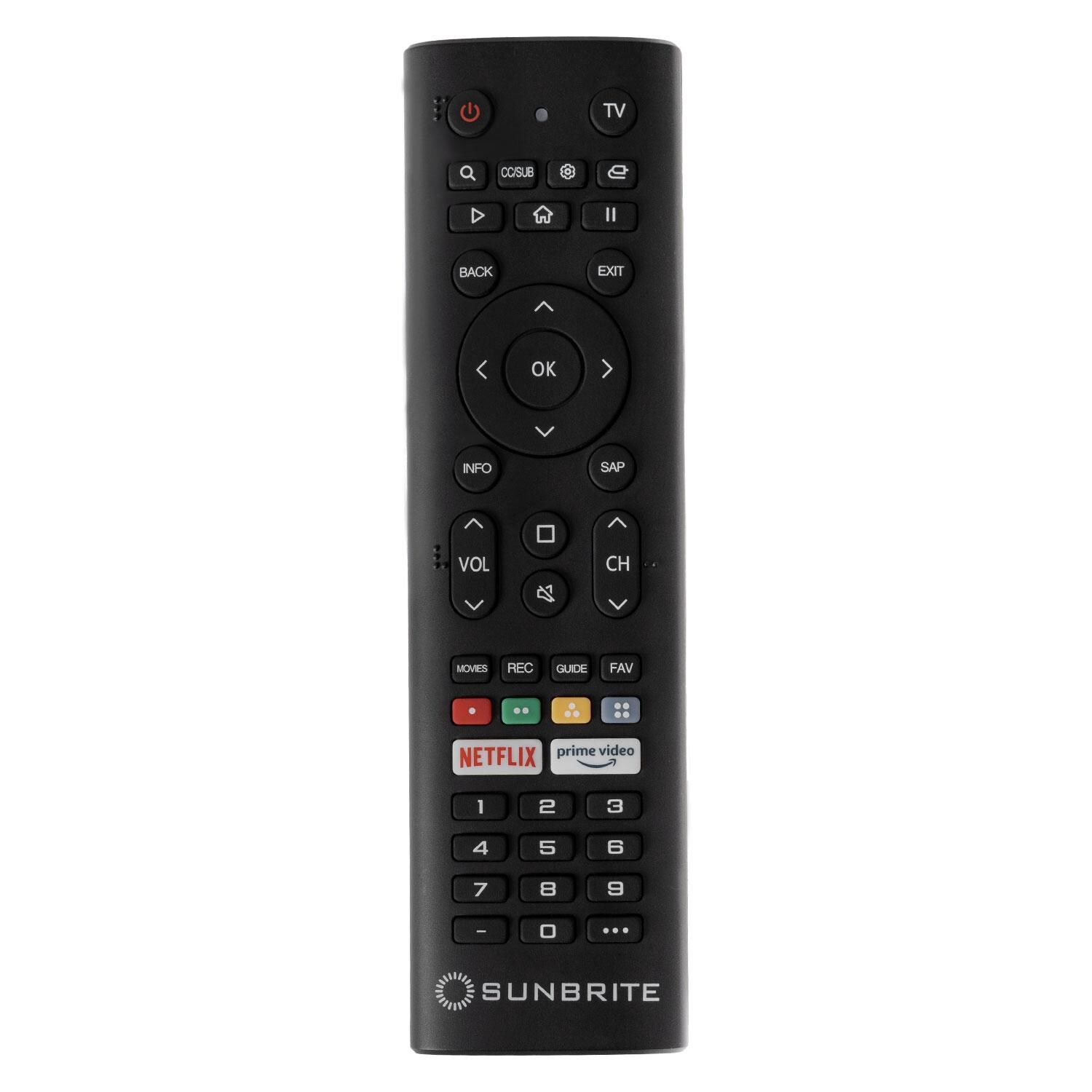 SunBriteTV SB-FS-65-BL Solis Series 65-in Full Sun 4K UHD HDR Outdoor TV - Waterproof Control - White Background thumbnail