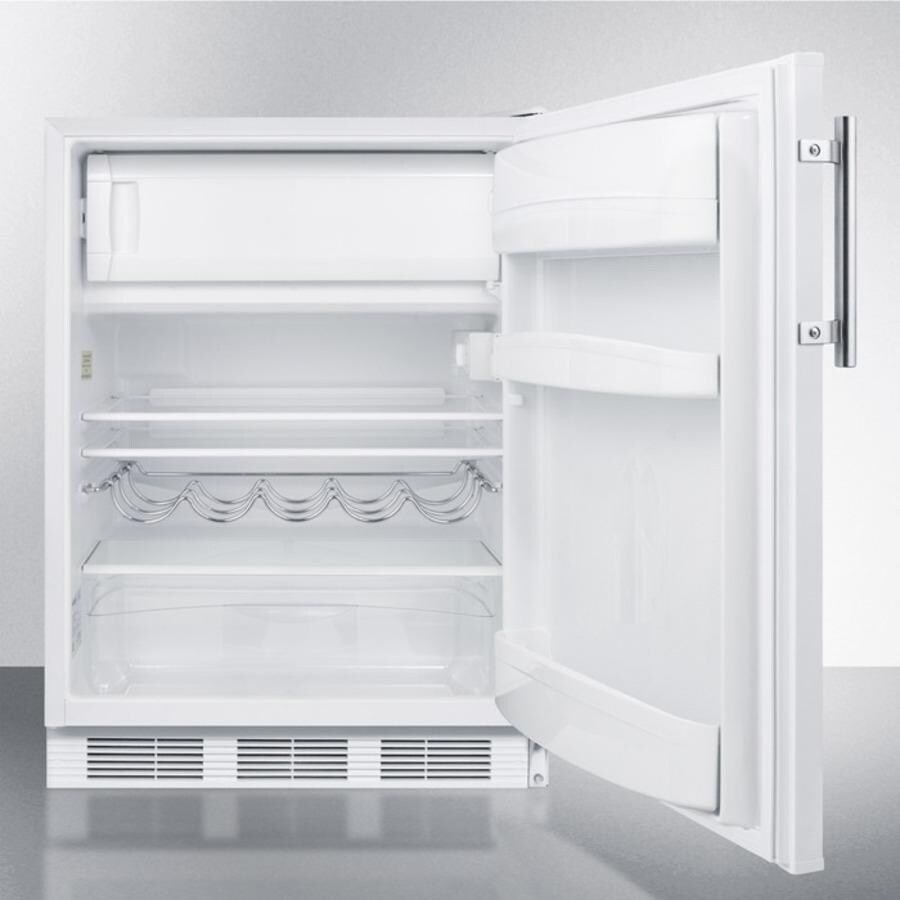 Summit 24-Inch 5.1 Cu. Ft. Compact Refrigerator / Freezer - Open View thumbnail