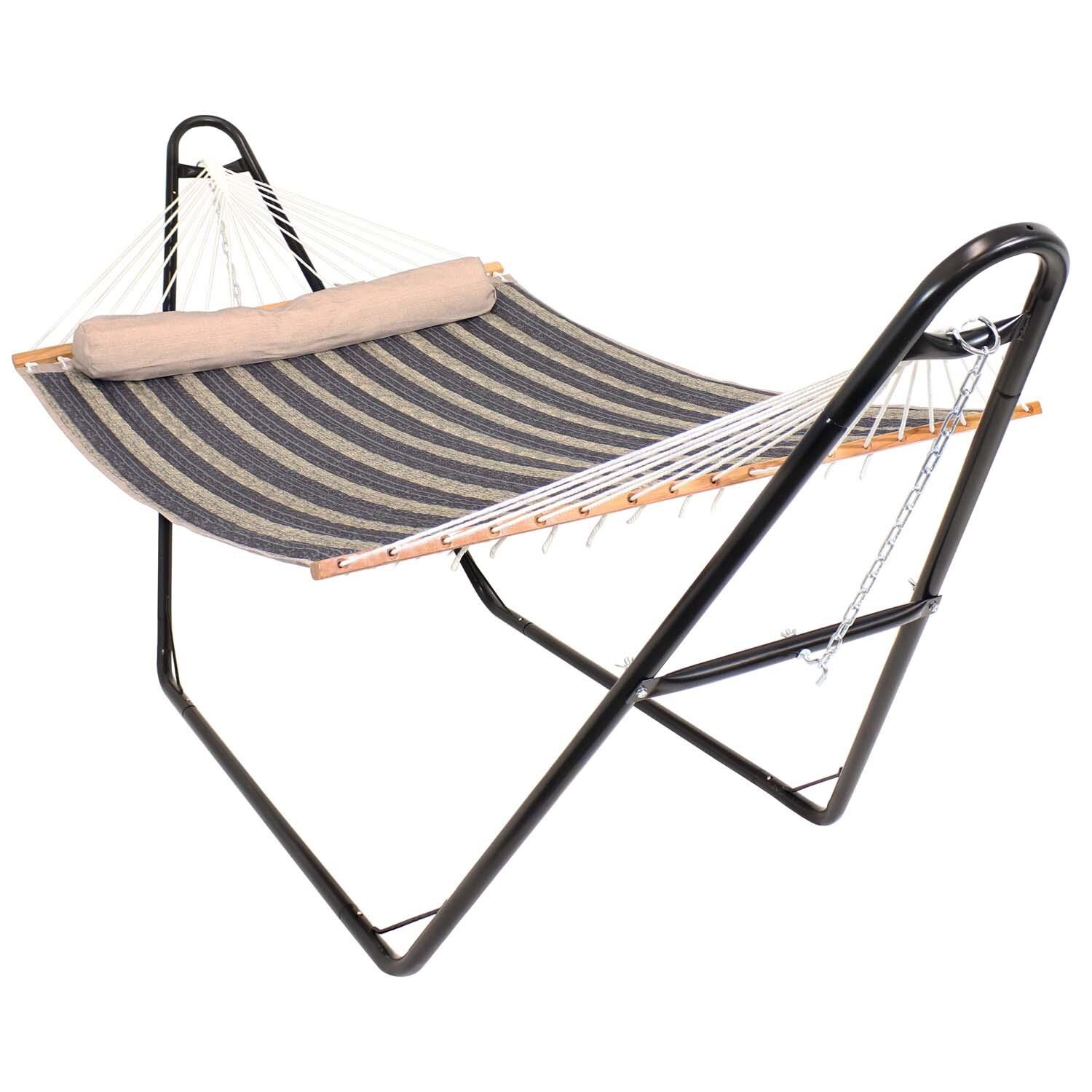 Quilted Hammock w/ Universal Stand By Ultimate Patio - White Background thumbnail