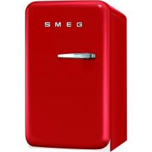 Smeg 1.5 Cu. Ft. Left Hinge Retro Style Compact Refrigerator - Red - FAB5ULR image