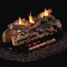 Peterson Real Fyre 24-Inch Split Oak See-Thru Gas Log Set With Vent-Free Propane ANSI Certified G9 Burner - Basic On/Off Remote image