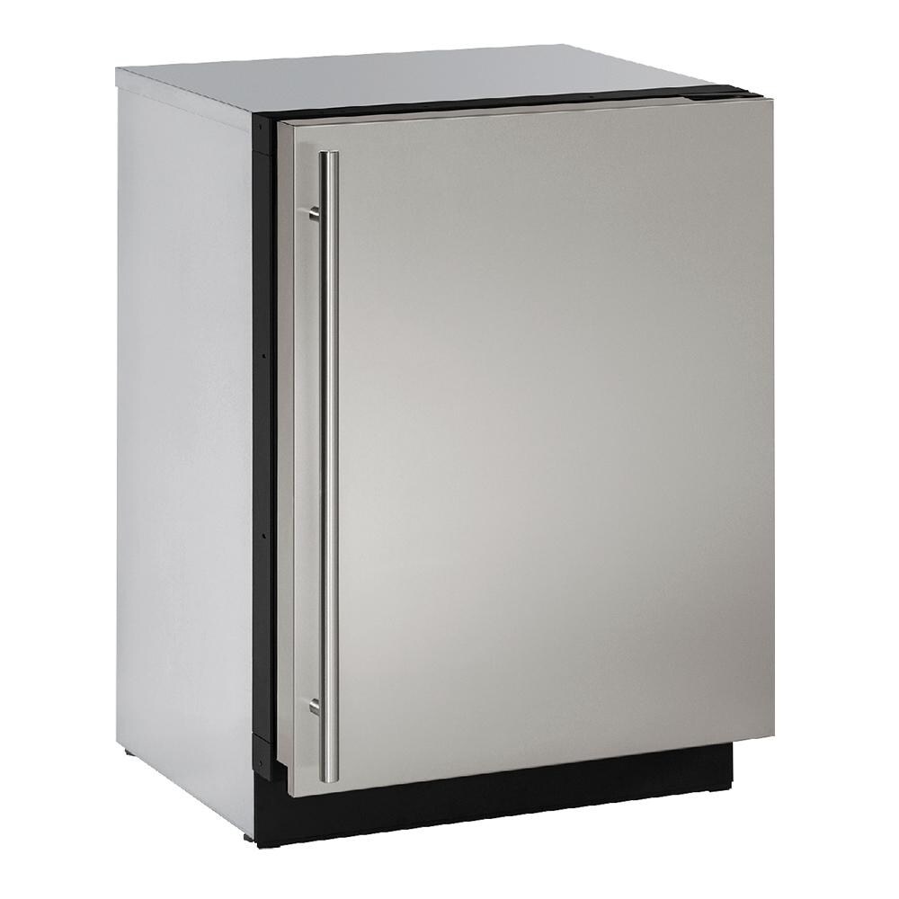 U-Line 24-Inch 4.5 Cu. Ft. Built-In / Freestanding Compact Freezer - Stainless Steel - U-3024FZRS-00B thumbnail