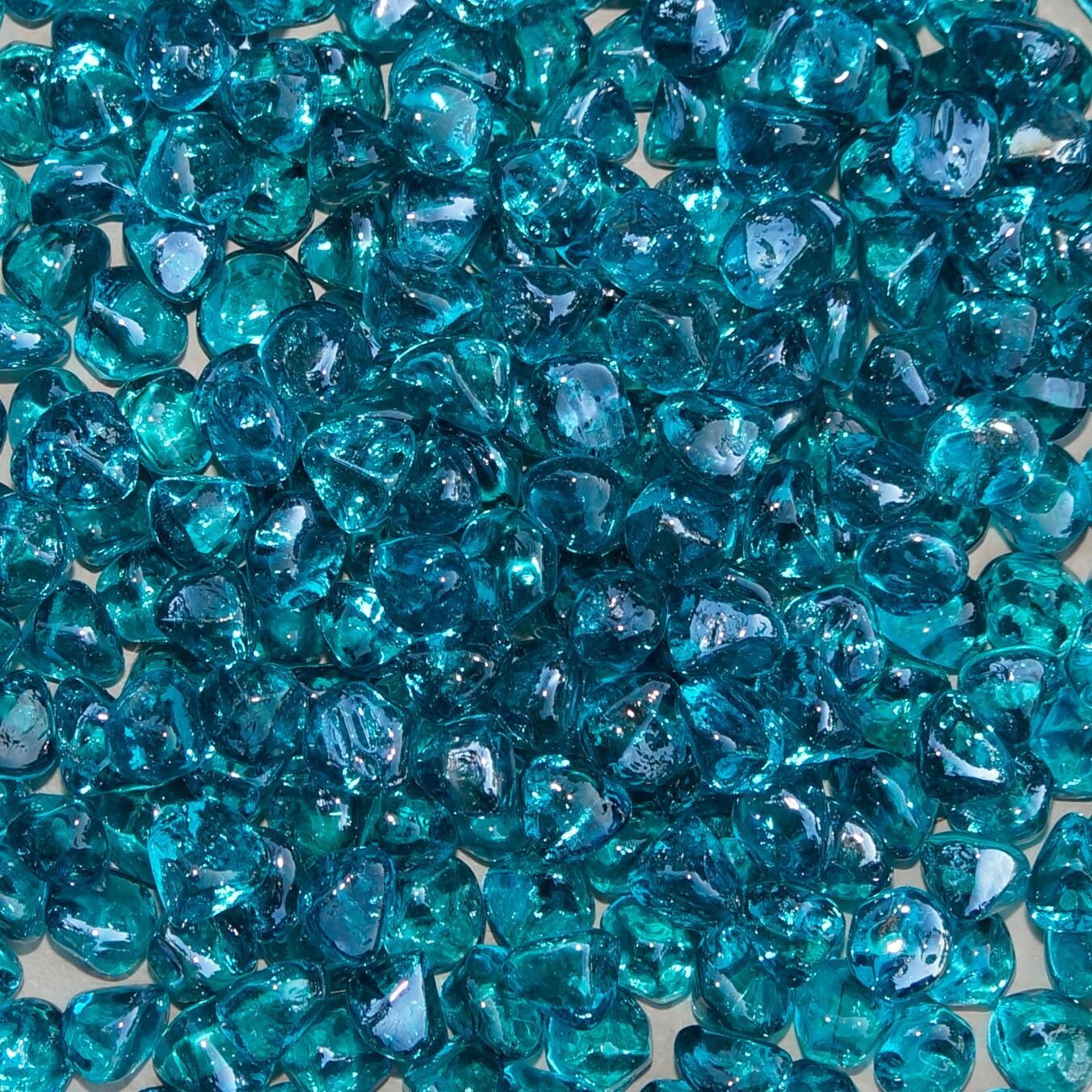 Darlee Santa Monica 5-Piece Patio Propane Fire Pit Deep Seating Set with Cushions and 52 Inch Round Fire Pit Chat Table and Fireglass - Fire Glass - Detail thumbnail