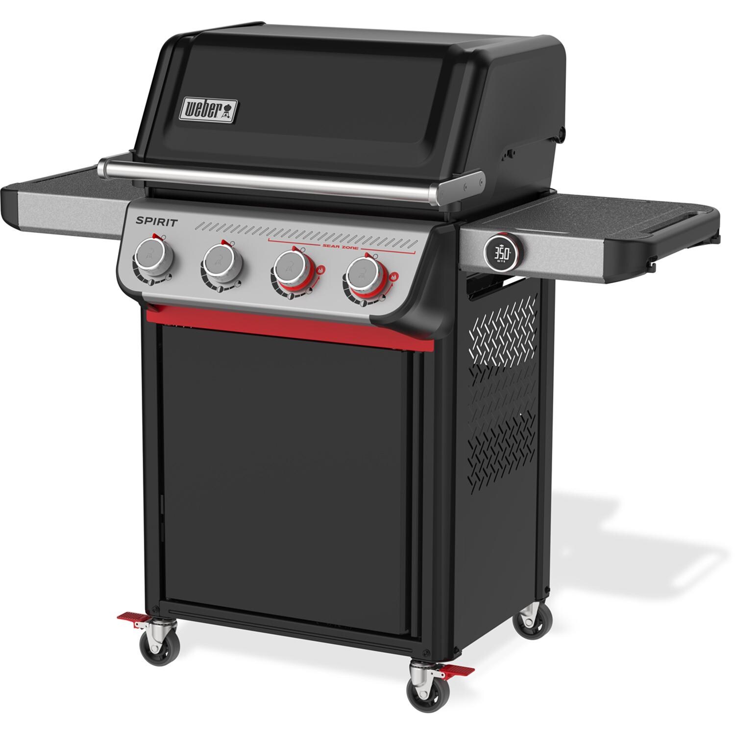 Weber Spirit EX-425C Smart Propane Gas Grill - Black - 1502070 - Angled Right - White Background thumbnail
