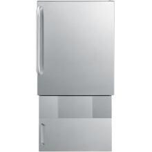 Summit 10 Lb. 15-Inch ADA Compliant Outdoor Rated Ice Maker With Cabinet - BIM24OSBase32 image