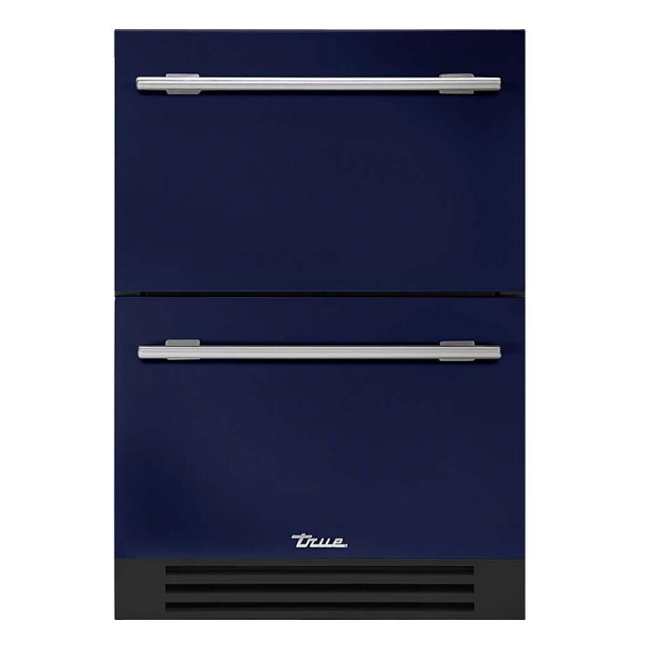 True 24 Inch 5.4 Cu. Ft. Outdoor Refigerator Drawer - Cobalt w/ Stainless Steel Handles - TUR-24D-OP-C~DSK-078-H04
