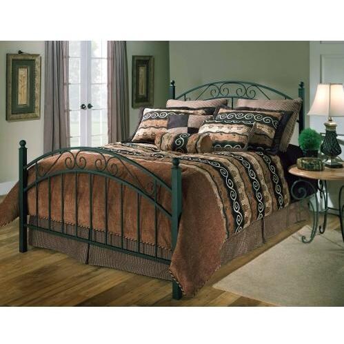 Hillsdale Willow Textured Black Metal Bed Set Without Frame - Full - 1140BF