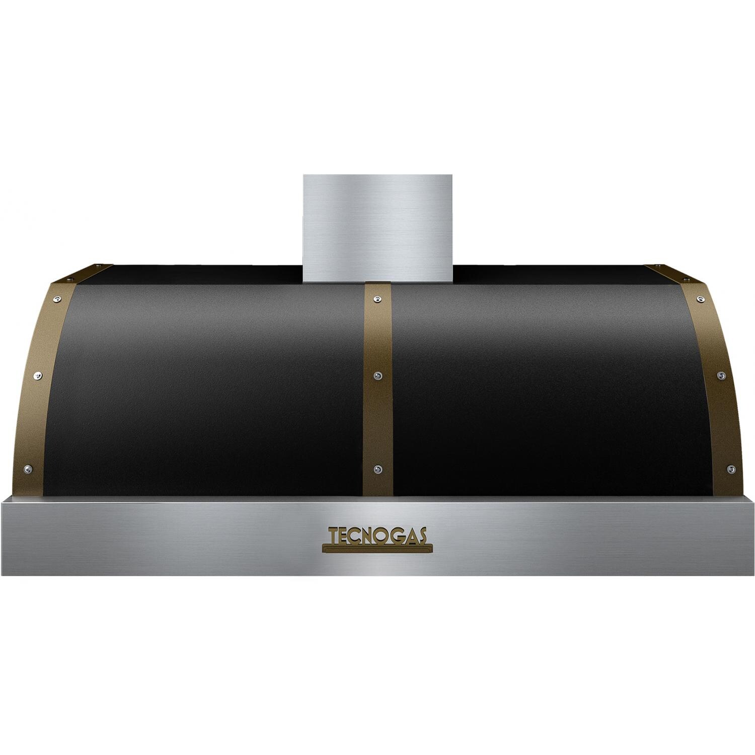 Tecnogas 48-Inch DECO Black / Brass Under Cabinet Vent Hood - 600 CFM - HD481BT-NB thumbnail