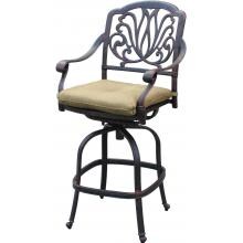 Darlee Elisabeth Cast Aluminum Patio Swivel Bar Stool image