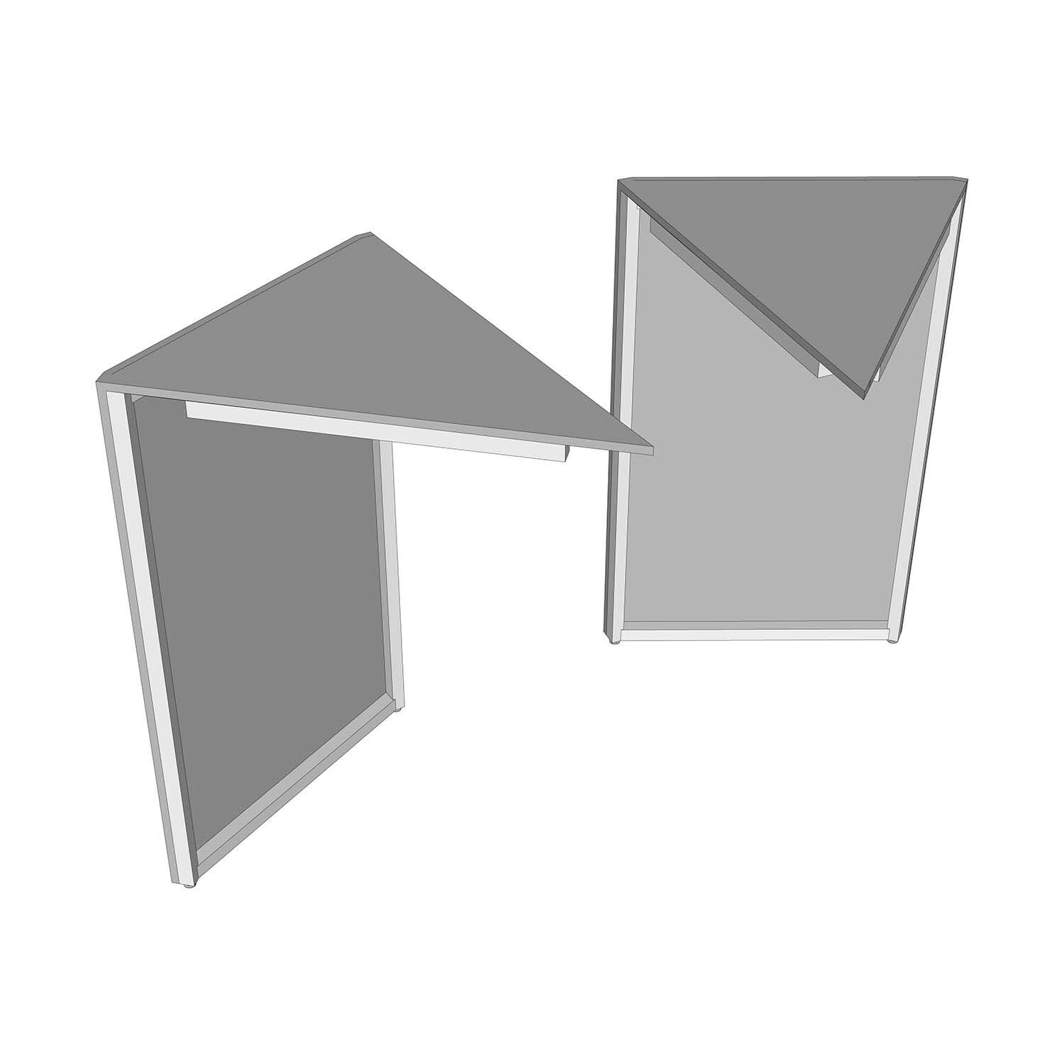 Universal Ready To Finish BBQ Island 45 Degree Corner Cabinet - RTF45C-29-CC - White Baackground thumbnail