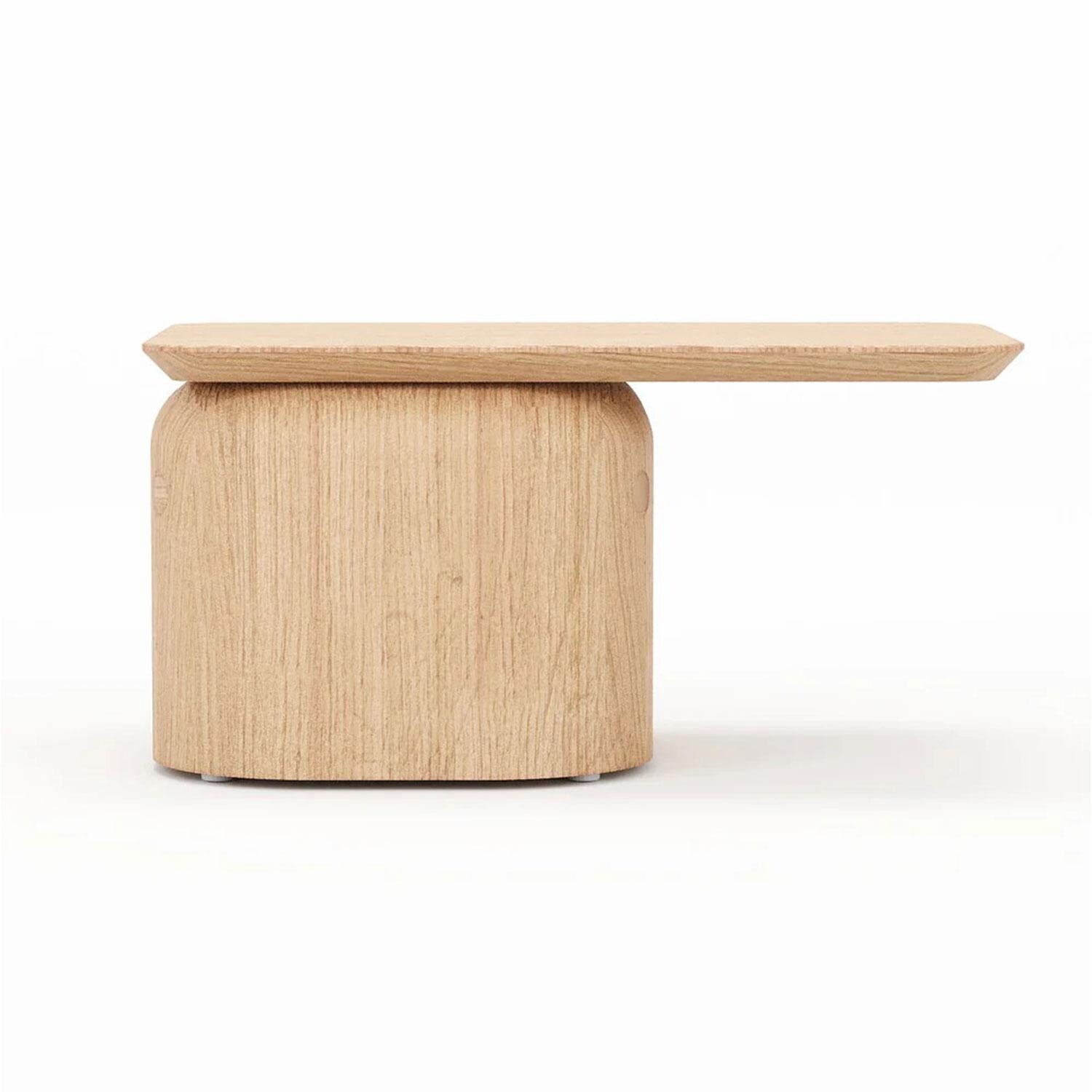 Willowlake 16 Inch Teak Side End Table by Lakeview Outdoor Designs - White Background thumbnail