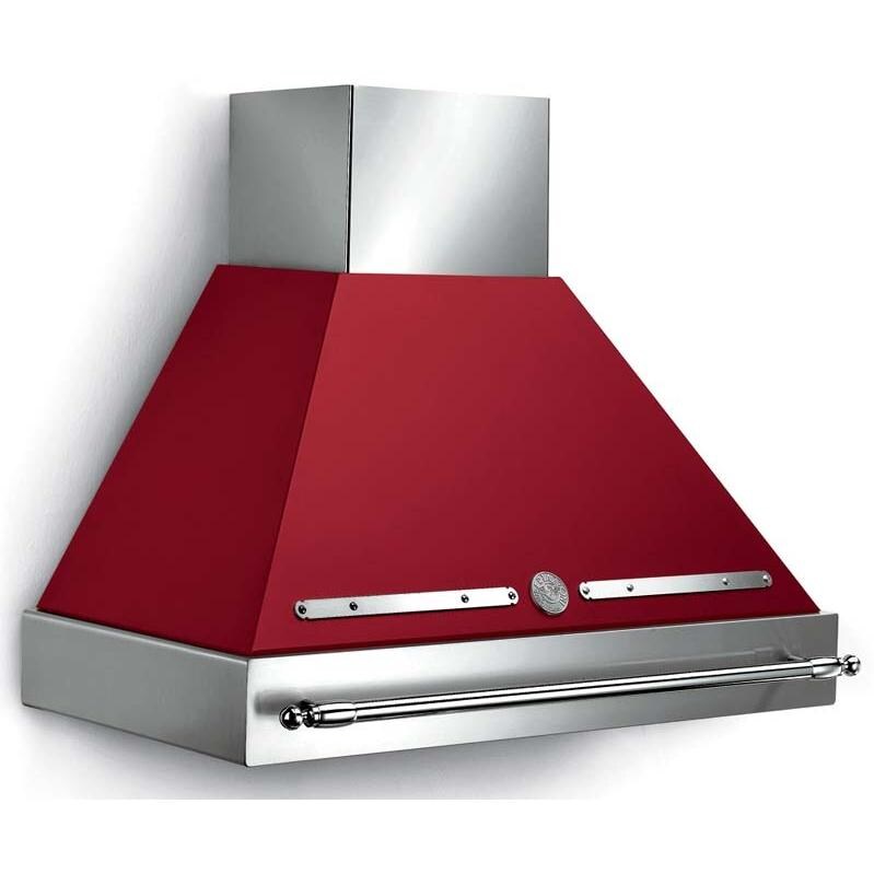Bertazzoni Range Hood Canopy 36 Inch Burgundy Canopy KC36HERVI