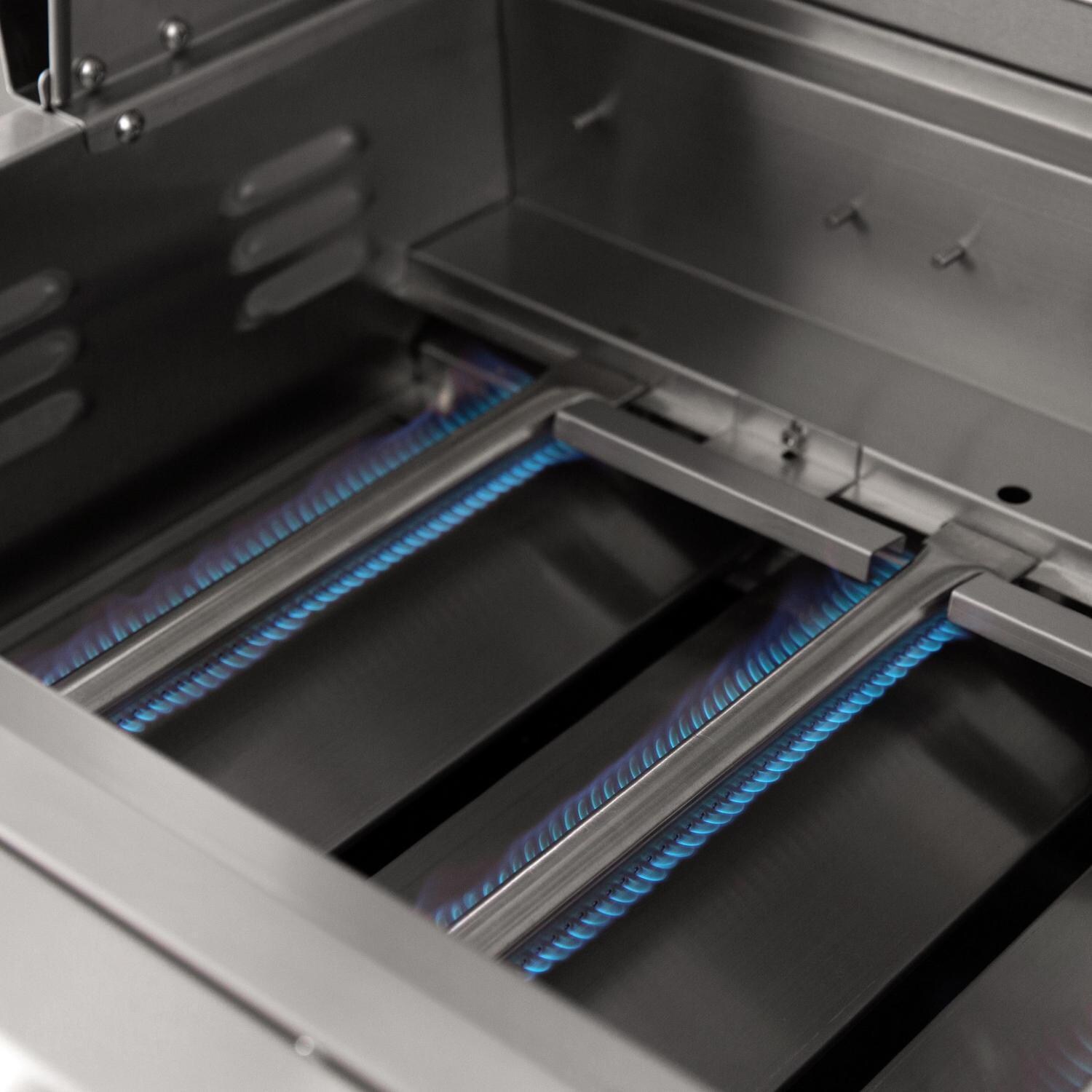 Summerset SIZ26-LP Sizzler 26-Inch 3-Burner Propane Grill - Burners Lit thumbnail