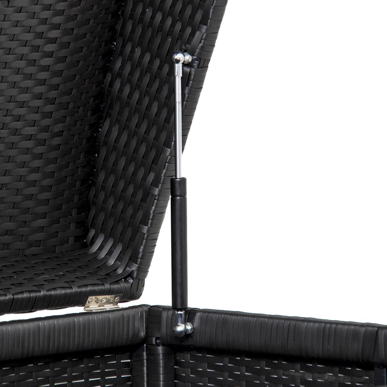 Extra-Large Resin Wicker Outdoor Storage Chest - 67 X 28 - Espresso By Lakeview Outdoor Designs - Hardware Detail thumbnail