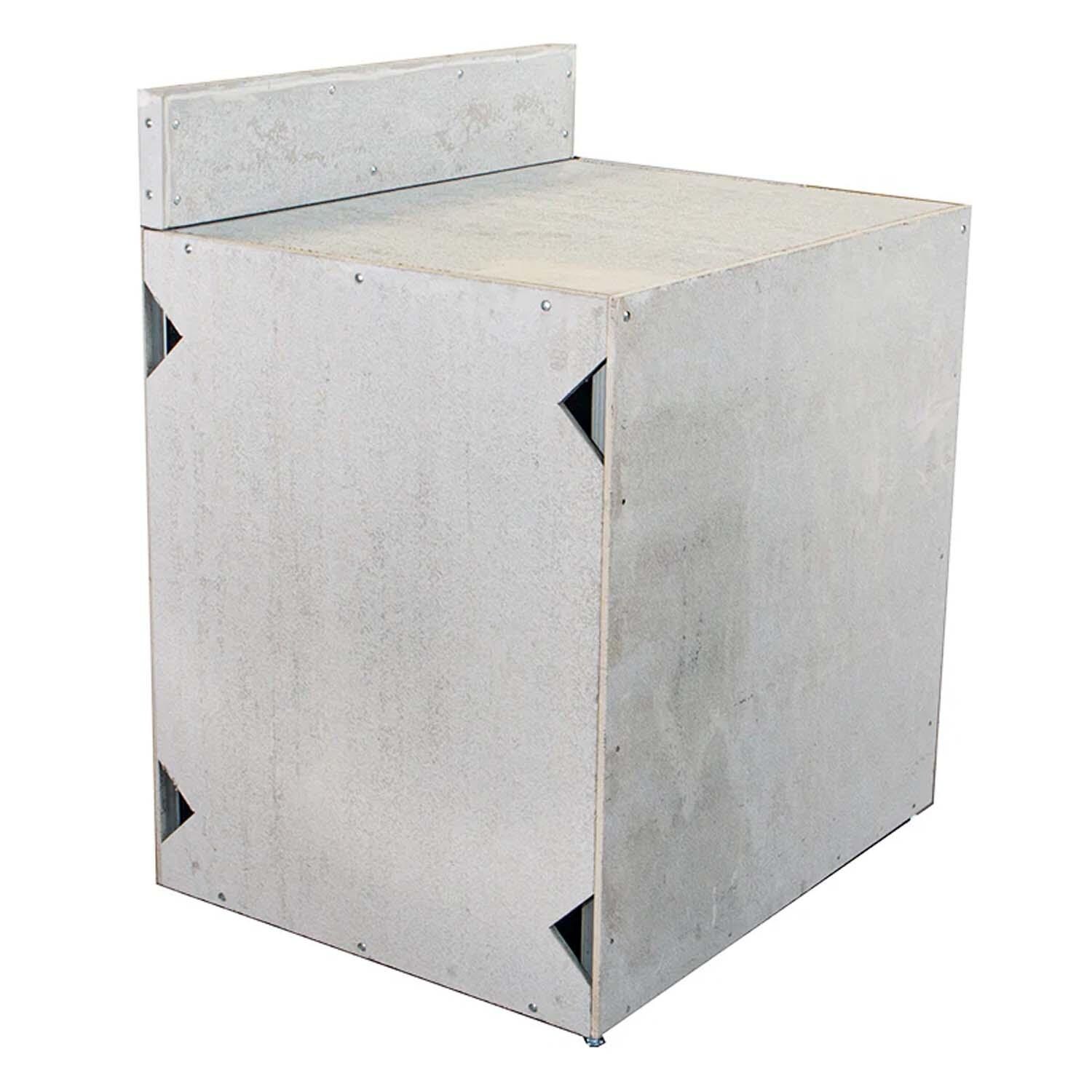 Universal 36-Inch Ready To Finish BBQ Island Appliance And Storage Cabinet-ADA And Universal 36-Inch Ready To Finish Backsplash - Display - White Background thumbnail