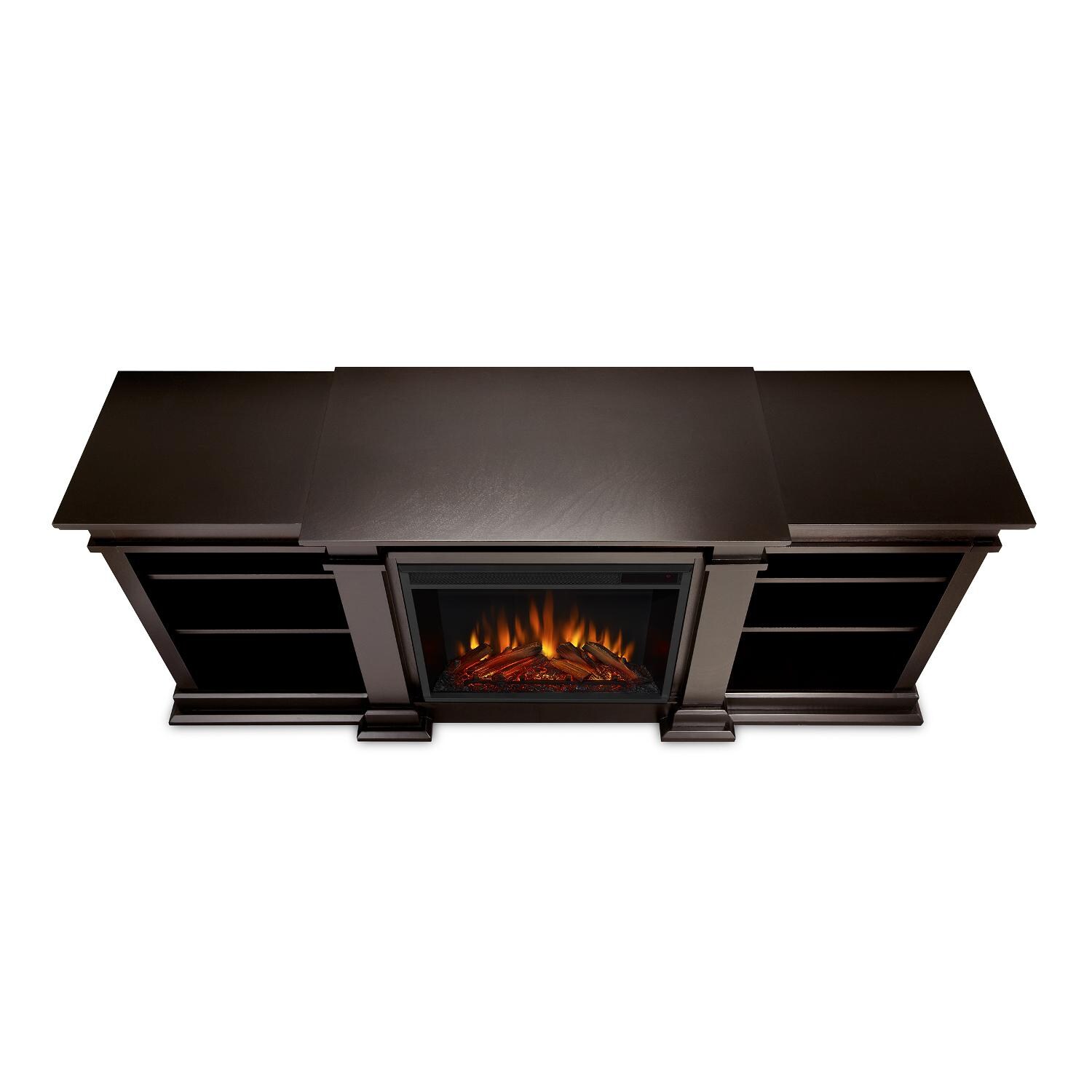 Real Flame - G1200E-DW - Fresno 71-Inch Electric Fireplace Entertainment Center - Dark Walnut - Top View thumbnail