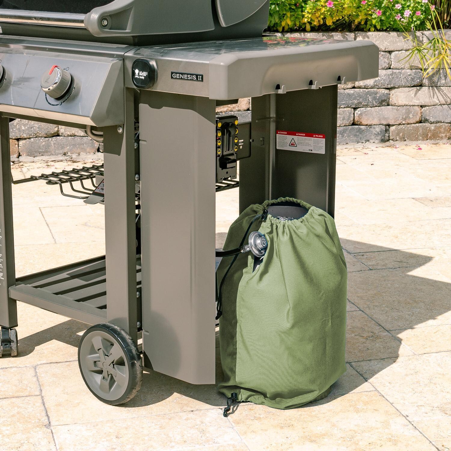 Signature Series Propane Tank Cover by BBQGuys - Lifestyle thumbnail