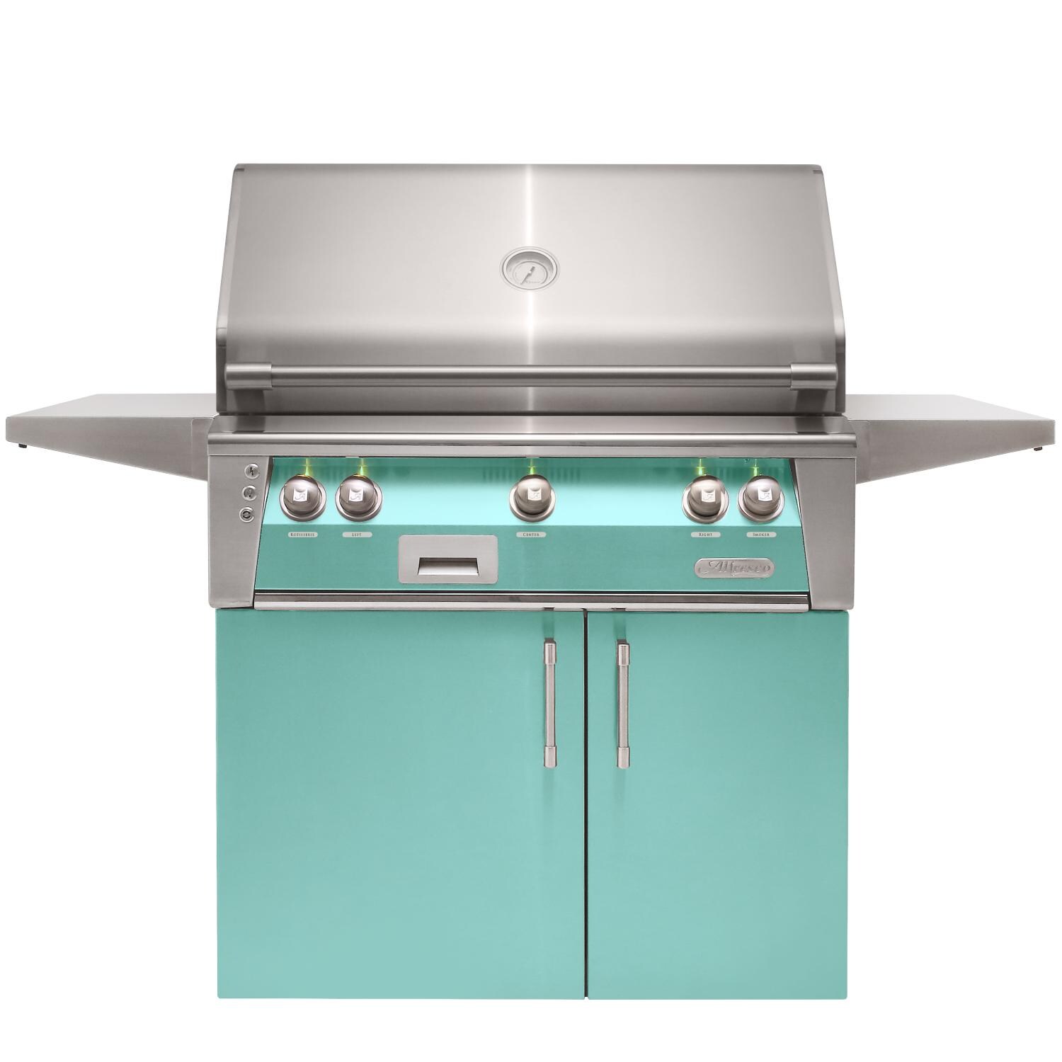 Alfresco ALXE 36-Inch Natural Gas Grill With Rotisserie - Light Green - ALXE-36C-NG-S6027