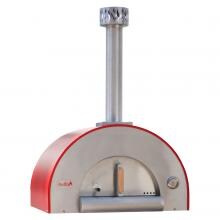 Bella Medio 28-Inch Outdoor Wood Fired Pizza Oven - Red - BEMD28R