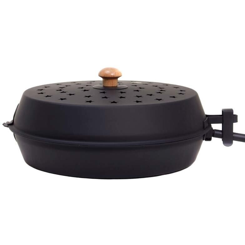 UniFlame C-1136 Decorative Black Popcorn Popper Close-Up