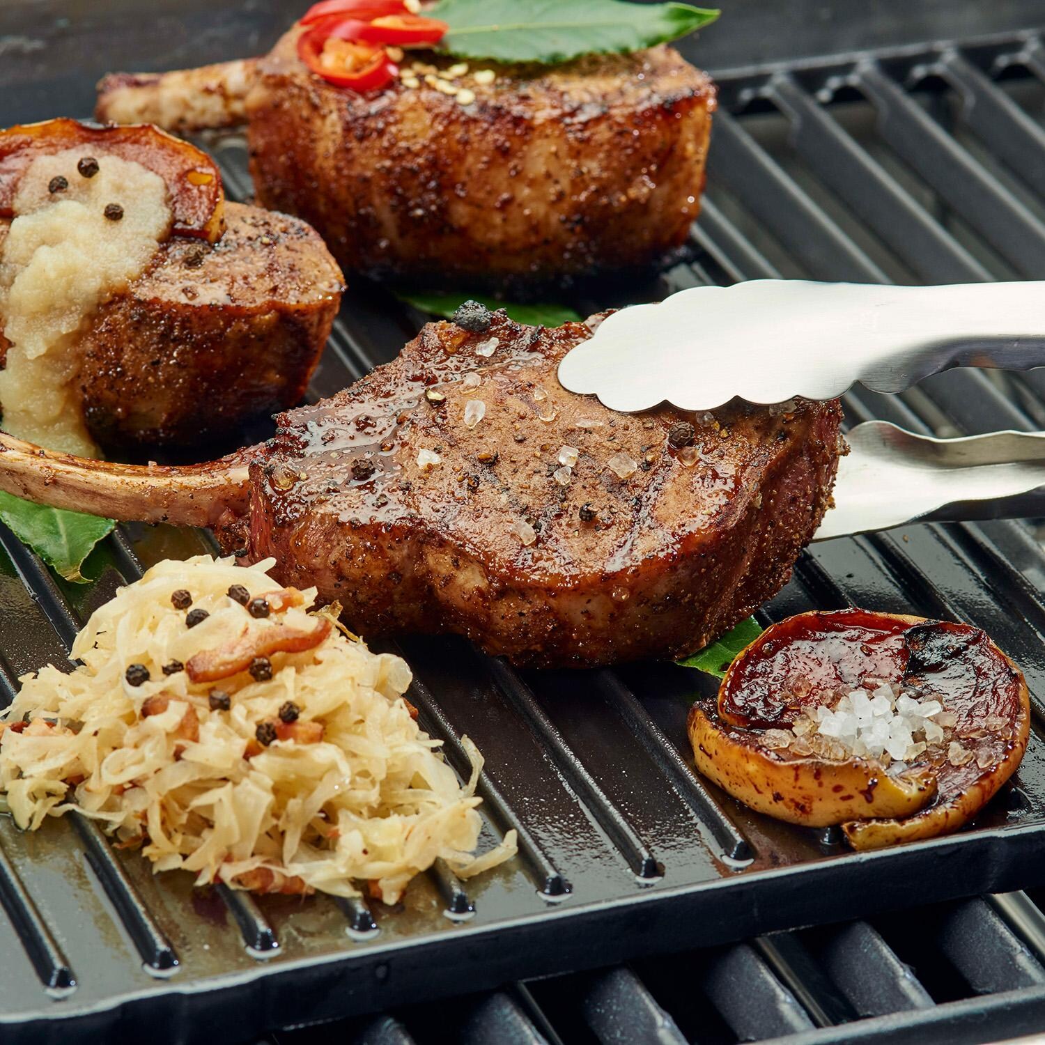 GrillPro Cast Iron Universal Griddle - 91212 - Dinner - Lifestyle thumbnail