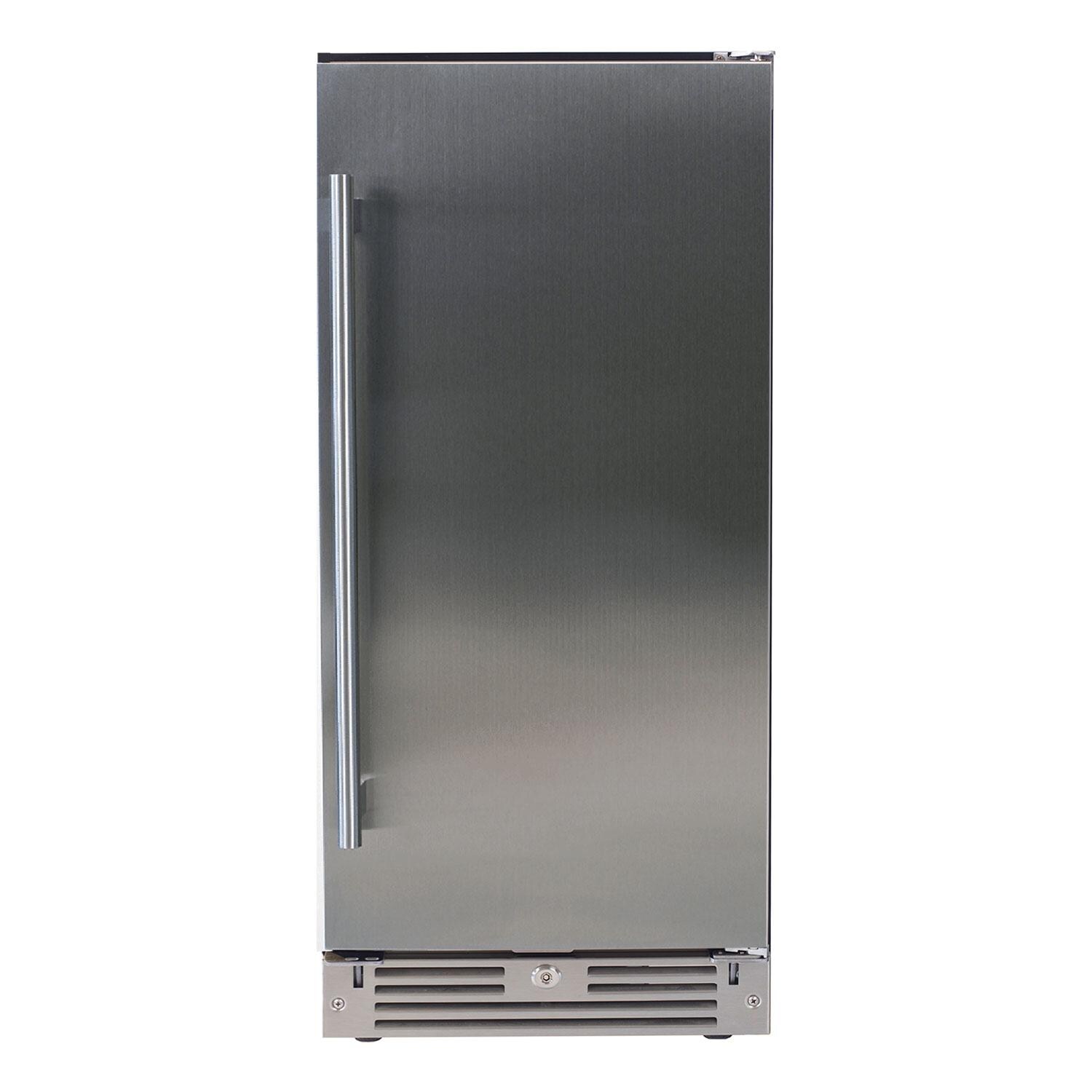 XO Appliance XOU15ORSR 15-Inch 3.0 Cu. Ft. Stainless Steel Refrigerator - Right Hinge - White Background thumbnail