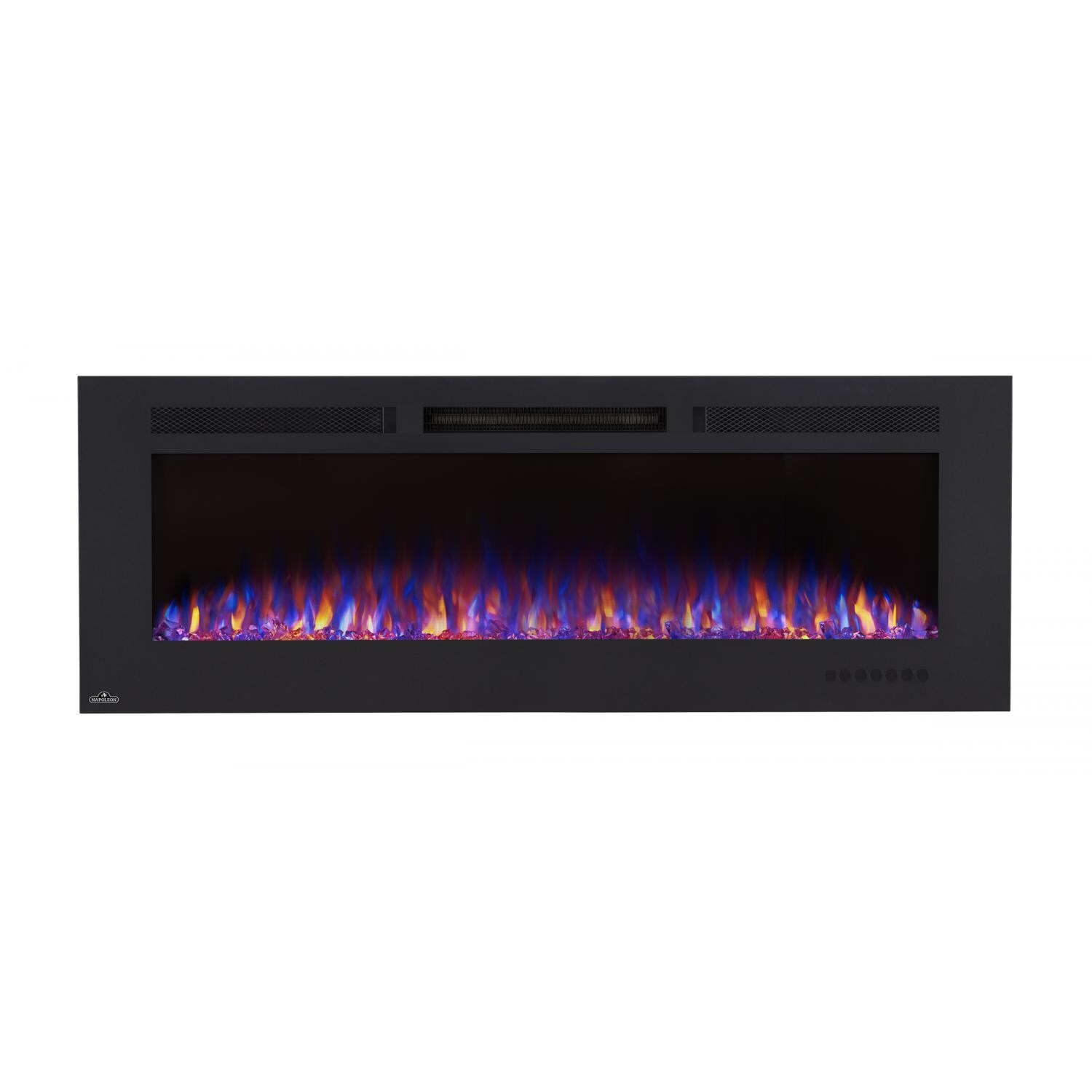 Napoleon NEFL60FH-MT 60-Inch Linear Wall Mount Electric Fireplace W/Mesh Front - Multi-Colored Flames thumbnail