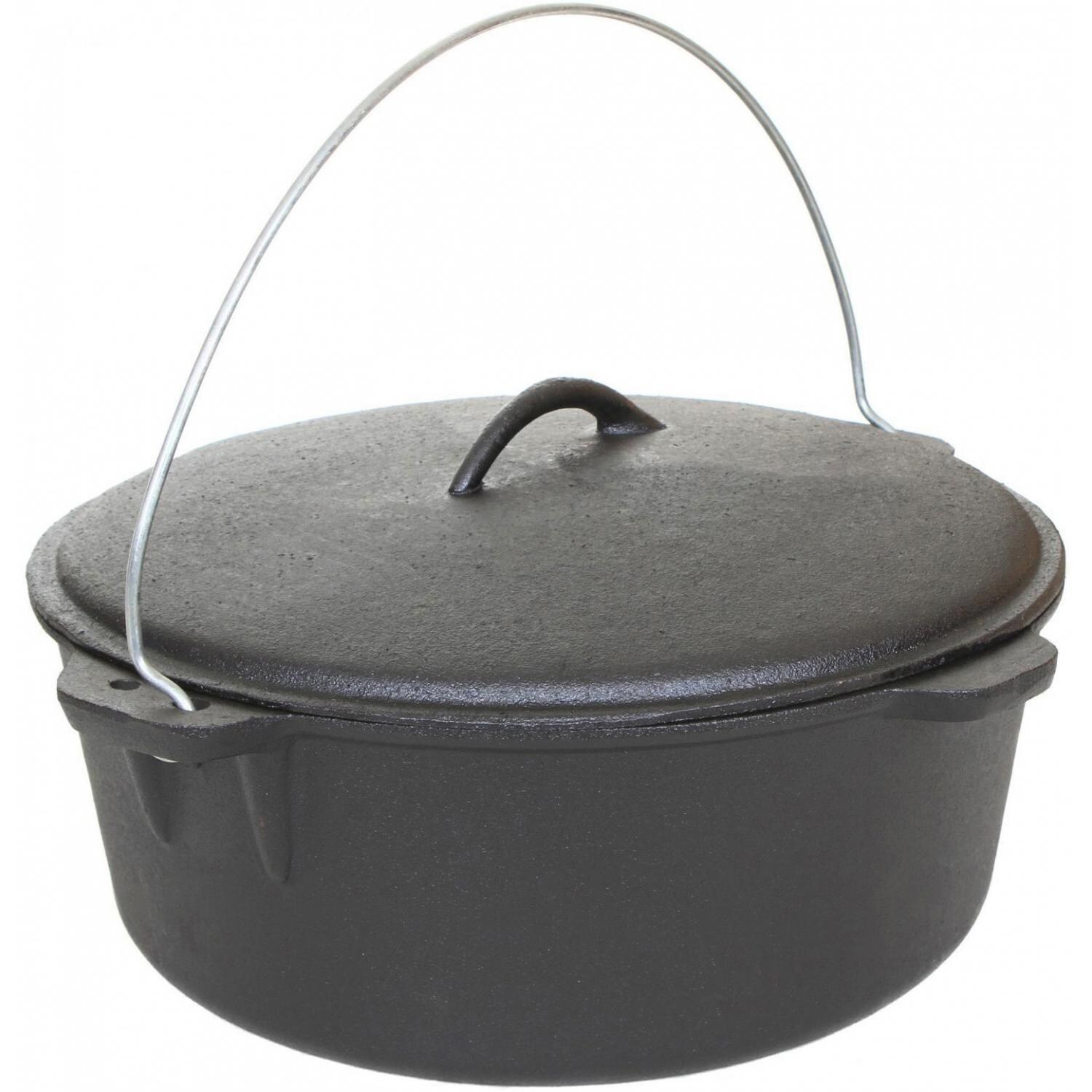 Cajun Cookware 16-Quart Seasoned Cast Iron Dutch Oven - GL10490S thumbnail
