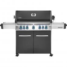Napoleon Prestige 665 Propane Gas Grill with Infrared Rear Burner and Infrared Side Burner - Charcoal Gray - P665RSIBPCH
