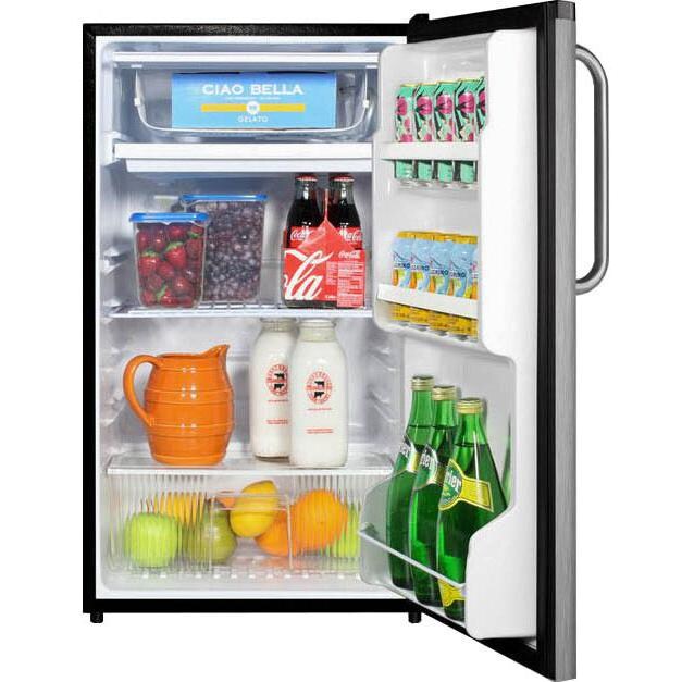 Summit 3.6 Cu. Ft. Freestanding Refrigerator - Stainless Steel - Full thumbnail