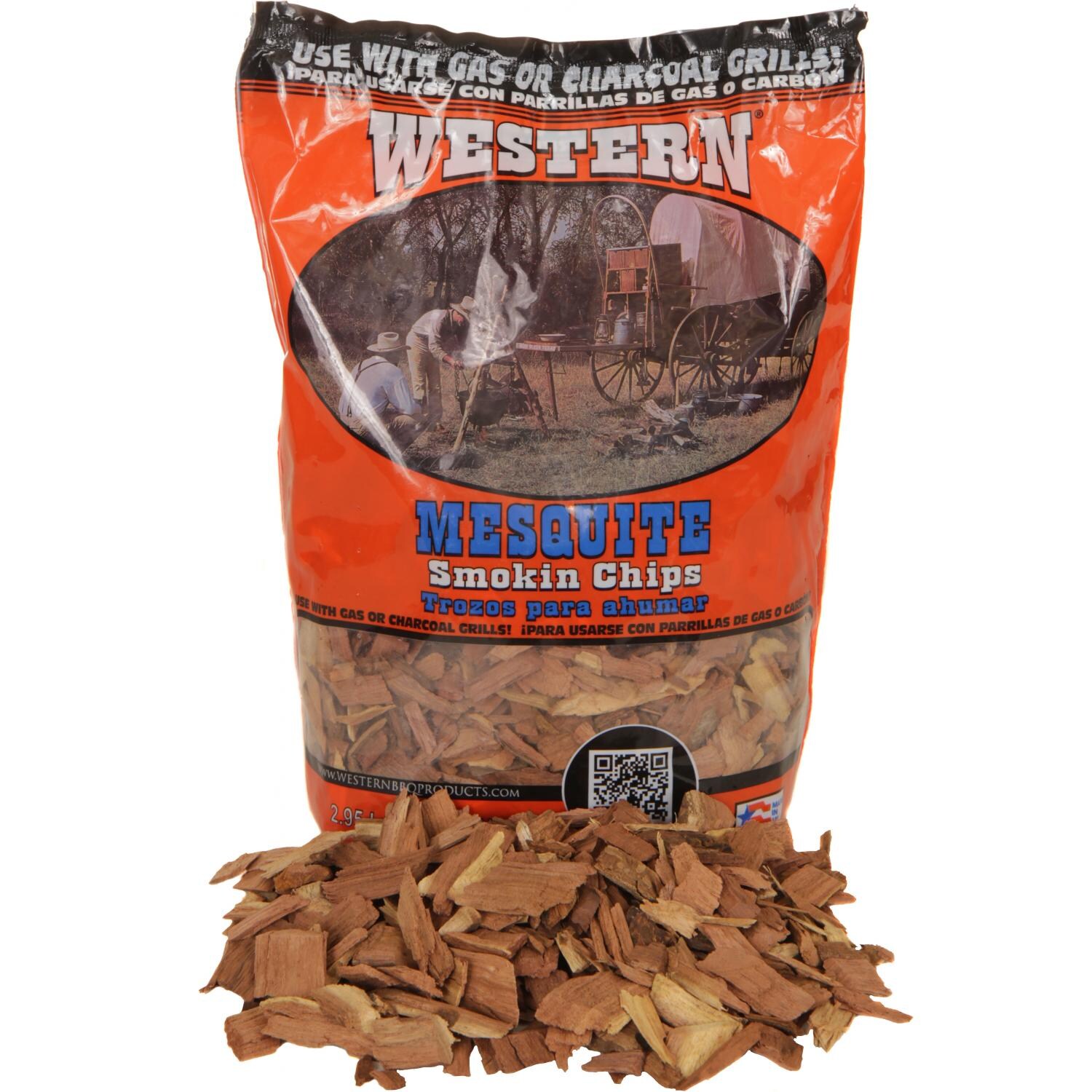 Western Mesquite BBQ Smoking Chips (180 Cu. In.) BBQGuys