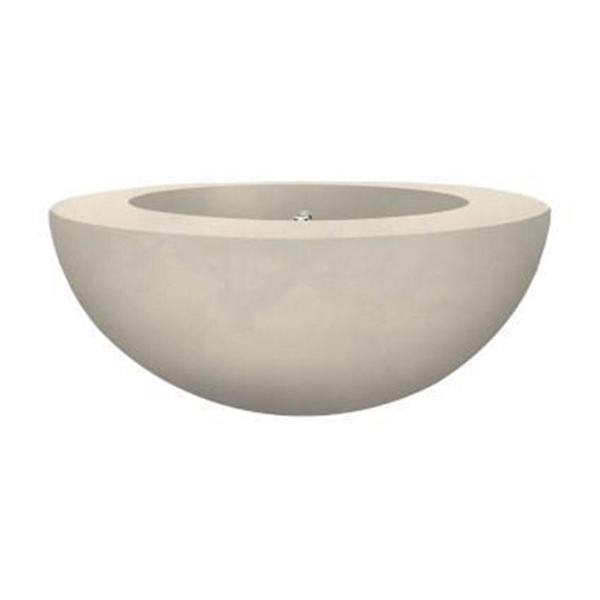 Moderno 5 36-in Round GFRC Propane Fire Bowl in Coastal by Prism Hardscapes